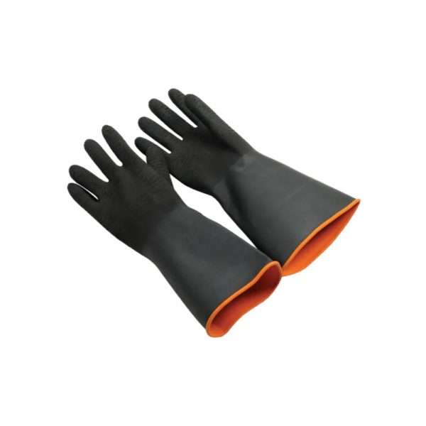 Durable Industrial Rubber Hand Gloves - Chemical & Impact Resistant