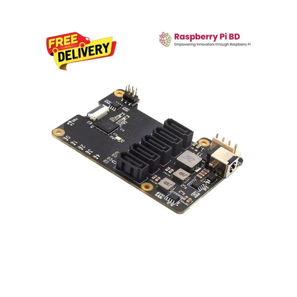 X1009 PCIe to 5-Port SATA 3.0 HAT for Raspberry Pi 5